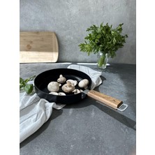 Dora Shopping Indüksiyonlu Tava Akasya Ağacı Saplı cm