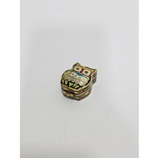 Hasyılmaz Antika Cloisonne Minyatür Kutu 3,3x2,9cm 163