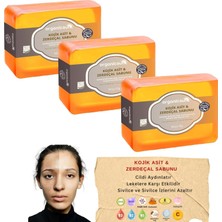 Dora Shopping Kojik Asit & Zerdeçal Sabunu 3 Adet x 140 gr Leke Sivilce Karşıtı Kojic Acid - Kolajen - Aha Bha - C