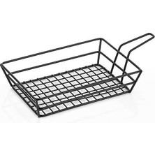 Altınbaşak Saplı Dikdörtgen Sunum Sepeti 20X15 cm | Servis Sepeti – Restoran & Kafe