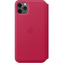 Dora Shopping iPhone 11 Için Deri Folyo Kılıf - Ahududu