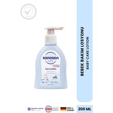 Sanosan Bebek Bakım Losyonu 200 ml - Doğal Süt Proteinli Papatya ve Panthenol Özlü 24 Saat Nemlendirici Bakım Terapisi