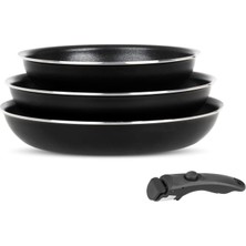 Dora Shopping All-- Titanium 4 Set: 20--28CM Tava 1 Adet Özel Sap