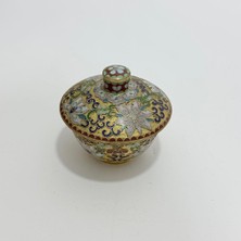 Hasyılmaz Antika Cloisonne Kapaklı Şekerlik 7X8CM