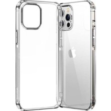 Glazef Iphone 12 Promax Şeffaf Kılıf Kamera Korumalı Ultra Ince Esnek Kılıf