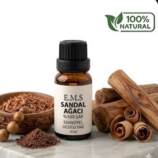 E.M.S %100 Saf Aromaterapi Sandal Ağacı Esansiyel Uçucu Yağı 10 Ml.