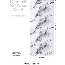 Brano 120 cm x 280 cm Duvar Paneli,salon,duvar,tv Ünitesi-Açık Kahverengi Mermer Desen