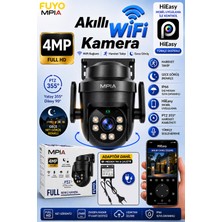 Mpia Fuyo Wifi 4mp Fullhd Ptz Akıllı Güvenlik Kamerası Hieasy Gece Görüş Sesli Kişi Takibi + 12V Adaptör
