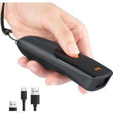 Dora Shopping 1300 Kablosuz 1d 2d Qr Barkod Okuyucu | Mini Taşınabilir 3in1 (Bluetooth, 2.4g, Usb) | Tipi El Taray