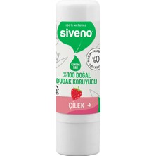 Dora Shopping SIVENO%100 Doğal Dudak Koruyucu Çilek Lipbalm Dudak Kremi Nemlendirici Parlatıcı Onarıcı 6g
