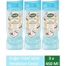Dalan Duş Jeli Oatcare Yulaf Sütü ve Hindistan Cevizi 450 ml x 3 Adet