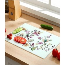 Ivory Kesim Panosu Cam Desenli 25*35  İVO-159