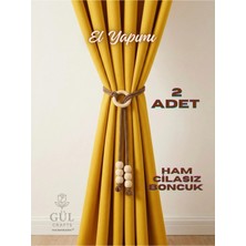 2 Adet Bohem Tarz Perde Bağı - Fon Perde Uyumlu Dekoratif Perde Bağlama Süsü Çocuk Odası Genç Odası