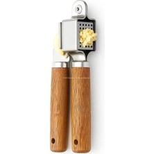 Dora Shopping Akasya Saplı Sarımsak Ezici Paslanmaz Sarımsak Presi Ergonomik Saplı Sarımsak Sıkacağı Kolay Temizle