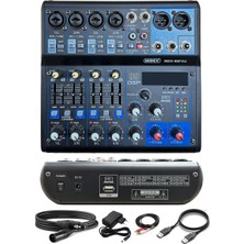 Dora Shopping MDX-06FXU Ses Mikseri Stüdyo Için 6 Kanal Ses Kartlı 99 Dsp Efektli (+48V-USB-BLUETOOTH)