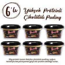 6'lı Yüksek Proteinli Belçika Çikolatalı Puding 20G Protein Tek Porsiyon