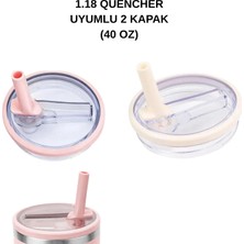 2 ADET Stanley Quencher 40 Oz 1.18 Uyumlu %100 Sızdırmaz Pipetli Termos Sızdırmaz Kapak/ Pipet