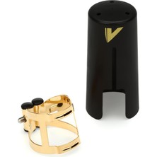 Dora Shopping LC56DP M/o Ligatür Soprano Saksafon Için Kapak; Yaldızlı Kaplama