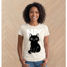 Durak Reklam Siyah Kedi Ütü ile Uygulanabilen Dtf Tekstil Baskı