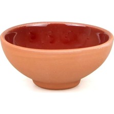 Toprak Kase Reçellik, Sosluk,çerezlik Renkli Sırlı-14'lü 8 cm