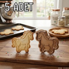 Ulu Pazarlama 5li Sevimli Midilli Hamur Şekillendirici Kurabiye Kalıbı Oyun Hamuru Kalıbı 8 cm