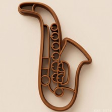 Ulu Pazarlama 5li Saksafon Figürlü Hamur Şekillendirici Kurabiye Kalıbı Oyun Hamuru Kalıbı 7 5 cm