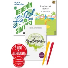 Hayy Kitap Alfa Kalem+ Bedenini Dinle+Hastalıklar Öğretmendir+Bedenin Simyası (Elif Güveloğlu) 3 Kitap