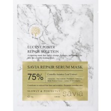 Dora Shopping Onarıcı Kırışıklık Karşıtı Savia Yaprak Yüz Maskesi, Yüzde 75 Centella Asiatica, Niacinamide Hyaluro