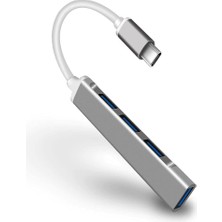 Dora Shopping C-809 Macbook Uyumlu Type-C 4* USB 3.0 Splitter 5 Gbps Çevirici Hub Adaptör