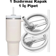 Stanley 1.18 Lt Quencher Uyumlu Yeni Nesil Pipetli Termos Sızdırmaz Kapak Aksesuarı