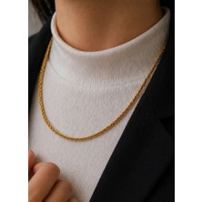 Kızılay Kuyumcusu 22 Ayar Altın Halat Modeli Zincir Kolye 6.51 gr 60 cm ZNC2216