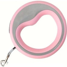 Dora Shopping Yuvarlak Şeritli Otomatik Gezdirme Tasması 2.5 Metre 20 Pembe