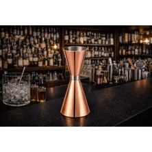 Biradlı Jigger 2,5/5 cl Bakır | Şık Bar Ölçü Kabı – Bar & Kokteyl