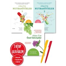 Hayy Kitap Alfa Kalem+ A’dan Z’ye Nutrasötikler 1-2 + A’dan Z’ye Özel Takviyeler (L. Ömür Demirezer) 3 Kitap