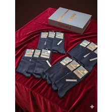 Mısırlı; Cotton Erkek Soket Çorap, Mevsimlik, Asorti 12'li Paket, 41-45