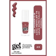 Golden Rose Gel Power Gel-Like Nail Lacquer - No: 25 - Jel Parlaklığında Oje