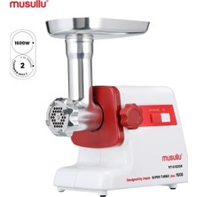 Musullu 1600W MT-G1600M Süper Turbo Et Kıyma Makinesi, Rende Başlıkları