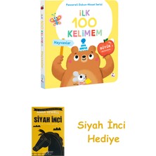 İndigo Kitap Ilk 100 Kelimem - Hayvanlar (Pencereli Dokun-Hisset) (Ciltli) + Siyah Inci
