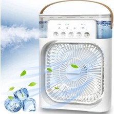 Ventoze 600ML Su Hazneli Masa Üstü Vantilatör - 5 Püskürtmeli Nemlendiricili Hava Soğutucu Mini Klima