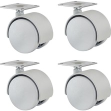 Burak Teker Burak Casters 50MM Plastik Mobilya Tekerleği 0502MPG-4 Adet