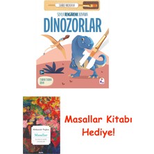 İndigo Kitap Suyla Rengarenk Boyama - Dinozorlar + Masallar