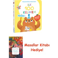 İndigo Kitap Ilk 100 Kelimem - Hayvanlar (Pencereli Dokun-Hisset) (Ciltli) + Masallar