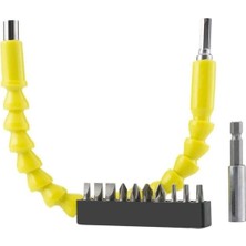 Kesgin Market® Akrobat Bükülebilir Esnek Bits Uzatma 12 Li Set 300MM Teknokesgin
