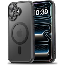 Dora Shopping iPhone 16 Için Magsafe ile Uyumlu Mattcover Serisi Arkası Polikarbonat Kenarları Silikon Köşeleri Gü