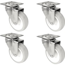 Burak Teker Burak Casters 75MM Tek Sıra Bilyeli Tekerlek 0742 Zhg-4 Adet