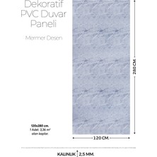 Brano 120 cm x 280 cm Duvar Paneli,salon,duvar,tv Ünitesi-Gri Mermer Desen