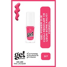 Golden Rose Gel Power Gel-Like Nail Lacquer - No: 37 - Jel Parlaklığında Oje