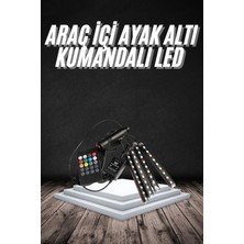 Shekip Jewellery Rgb Işıklı Araç Içi Aydınlatma Kumandalı 12'li LED Işık Renk Değiştirebilen