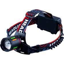 Karahanbey Bedotech Bd-62 10W Tg LED Alüminyum Alaşımlı Zoomlu Type-C Şarjlı Kafa Feneri