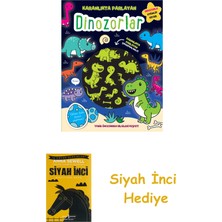 İndigo Kitap Karanlıkta Parlayan Kitaplar - Dinozorlar + Siyah Inci